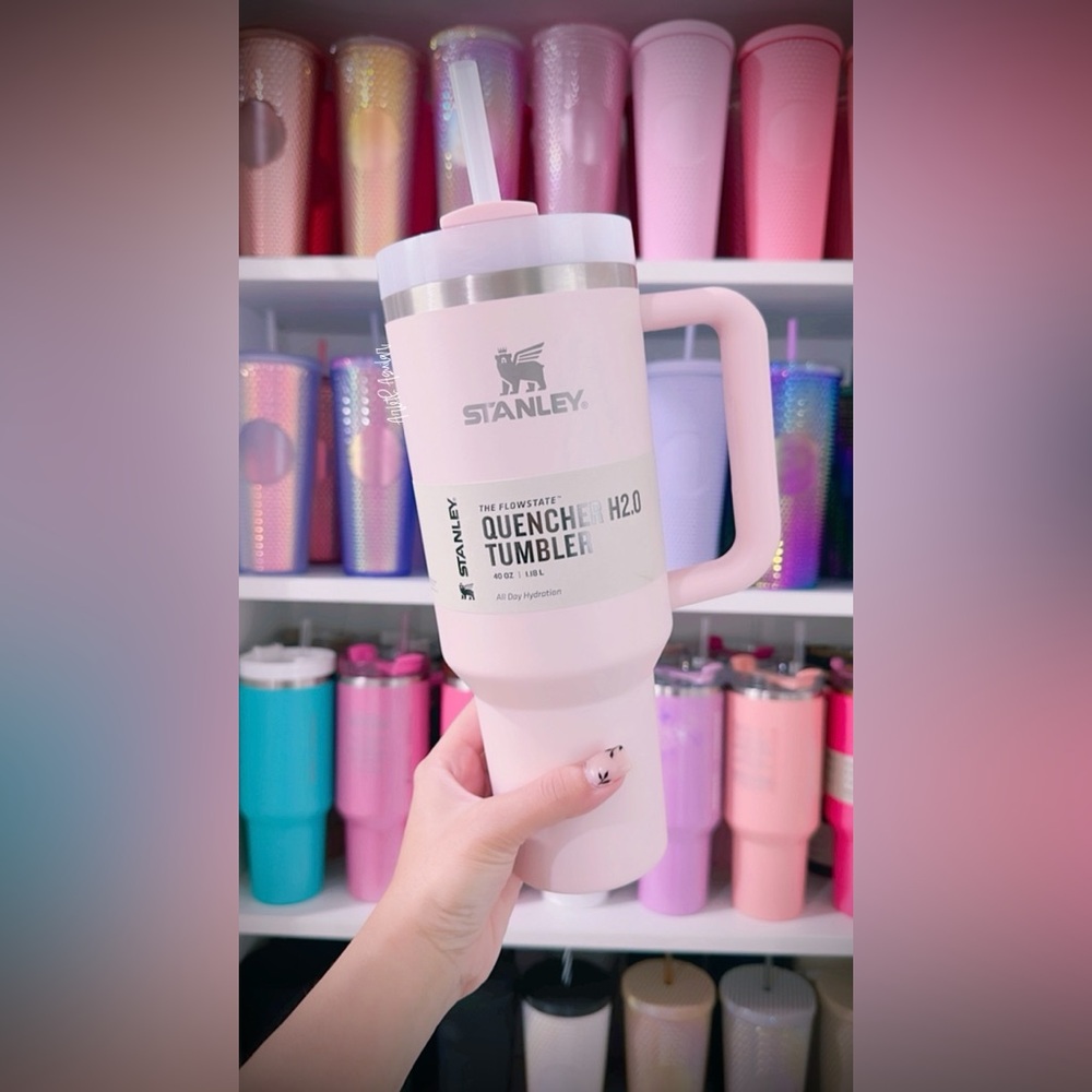 40oz Bloom Clean Slate Stanley - Light Pink